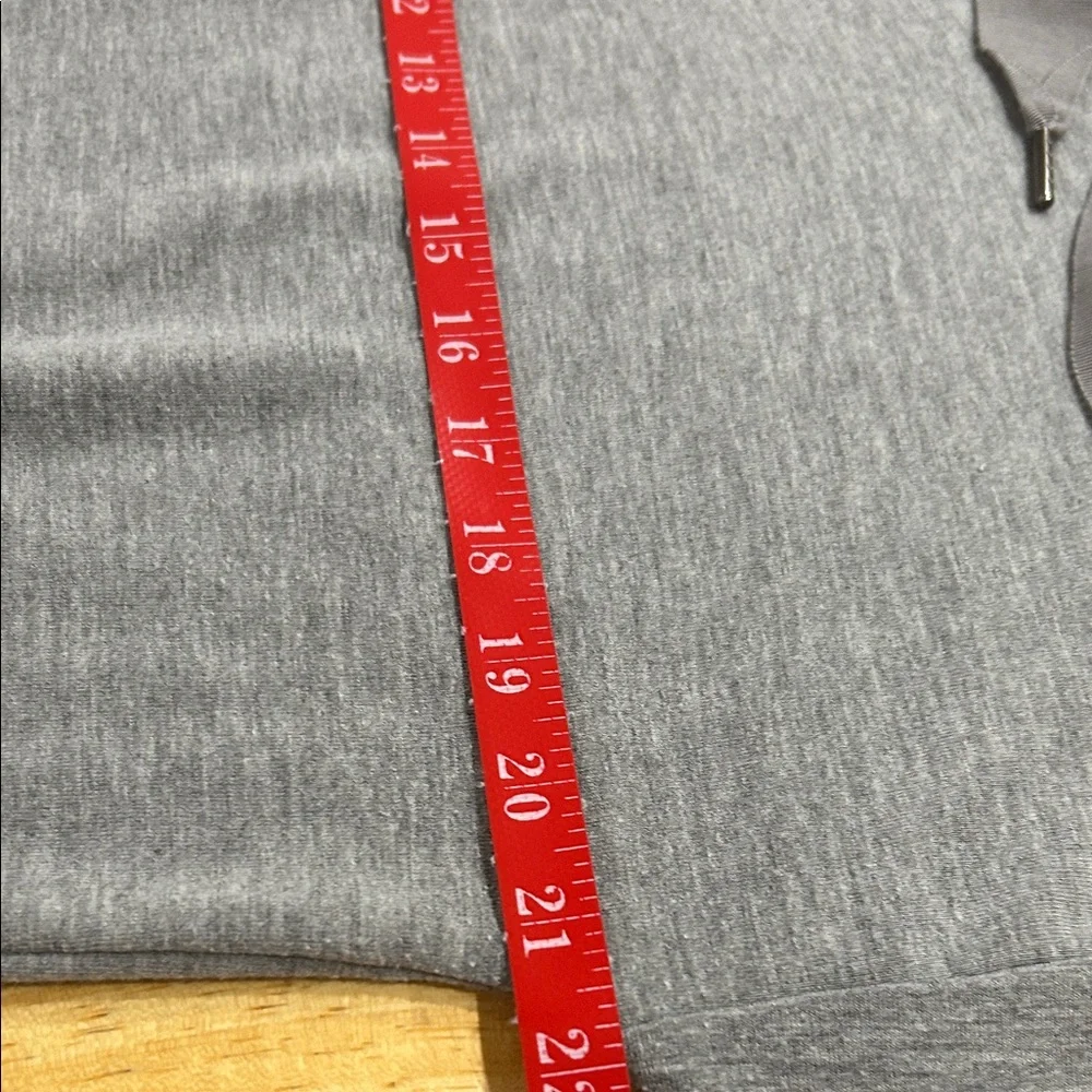 Gray Zip-Up Hoodie with Drawstring Lightweight Jacket - Picture 9 of 14